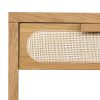 Four Hands Allegra Nightstand - Natural Cane front view detail