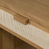 Four Hands Allegra Nightstand - Natural Cane top view detail