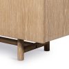 Four Hands Mika Dining Sideboard - White Washed Oak Veneer - legs detail view