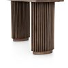 Four Hands Rutherford Console Table - Ashen Brown - leg detail view