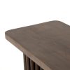 Four Hands Rutherford Console Table - Ashen Brown - top detail view