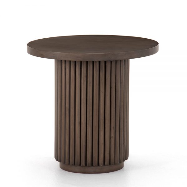 Four Hands Rutherford End Table - Ashen Brown - front view