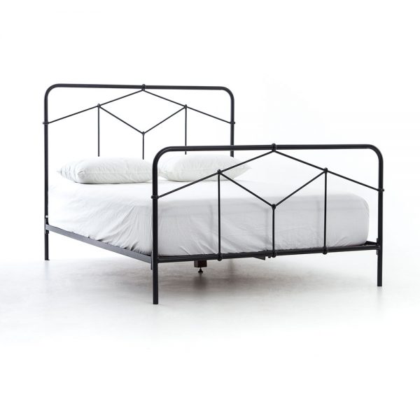 Four Hands Casey Bed Black King Bed - Side View