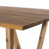 Four Hands Cyril Dining Table Natural Reclaimed - Corner Detail View
