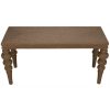 Noir Turned Leg Ismail Console Table - Front View
