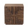 Maze Wood Nightstand Front View